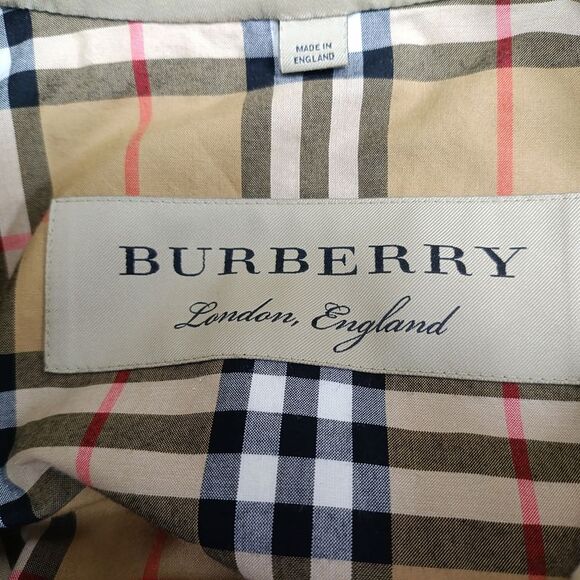 Burberry Mid-Length Kensington Heritage Trench Coat in Beige Cotton - Picture 5 of 6